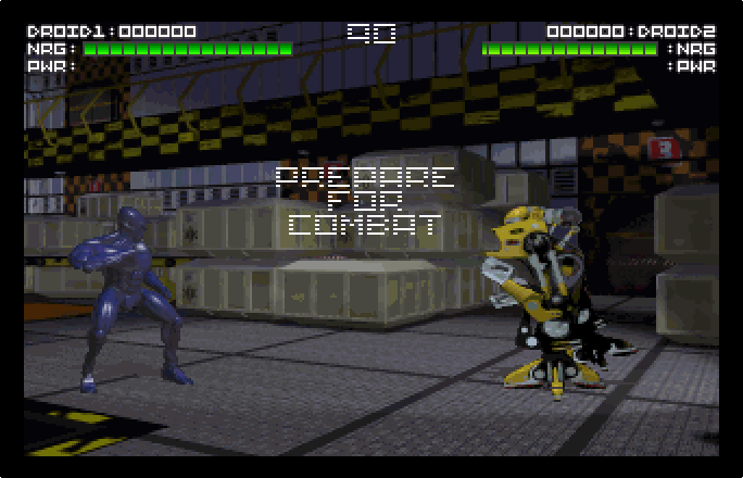 Rise of the Robots, AGA Amiga version. First fight with Loader Class 1.