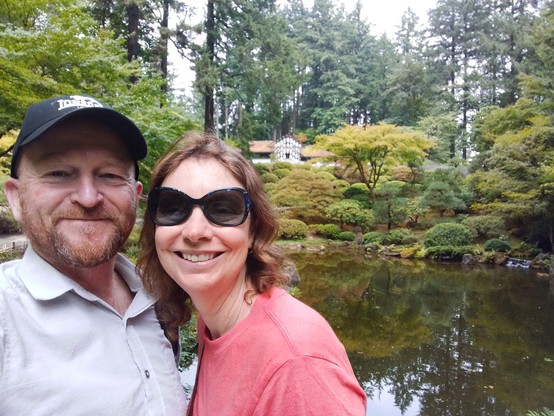 Us in the Japanese Garden.