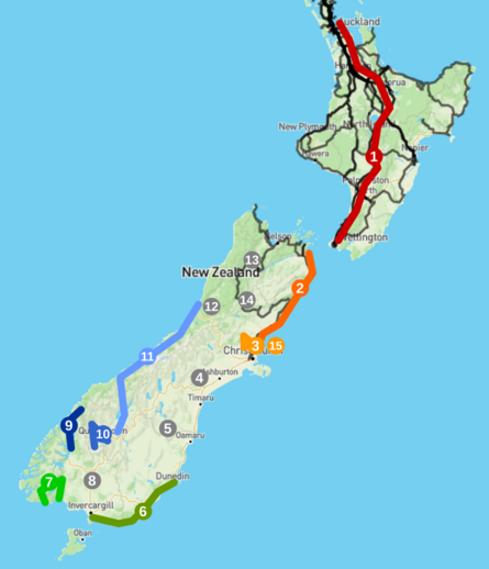 A work in progress planning a 15 week road trip in the South Island.