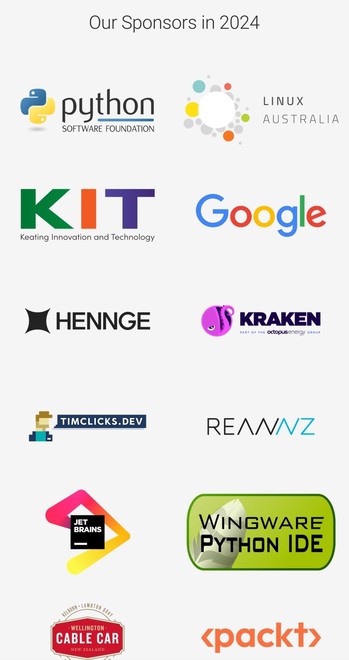 Sponsor logos, including timclicks.dev.