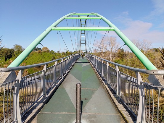 Perry Cycle Bridge. A dedicated pedestrian and cycle bridge across the Waikato River.