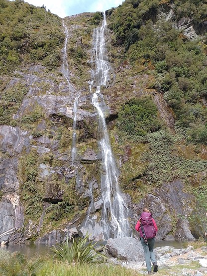 One of the many waterfalls along the way.