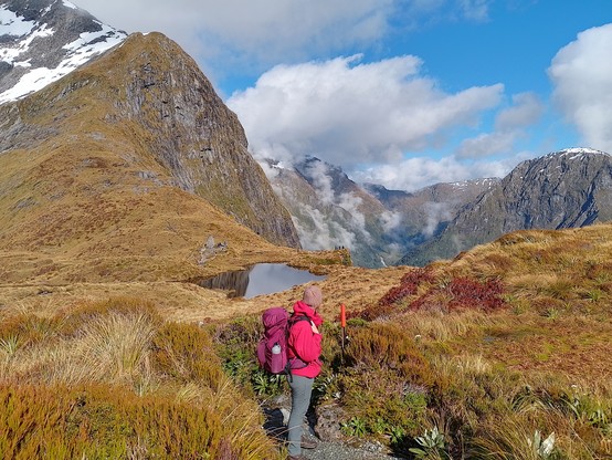 View back along the Pass