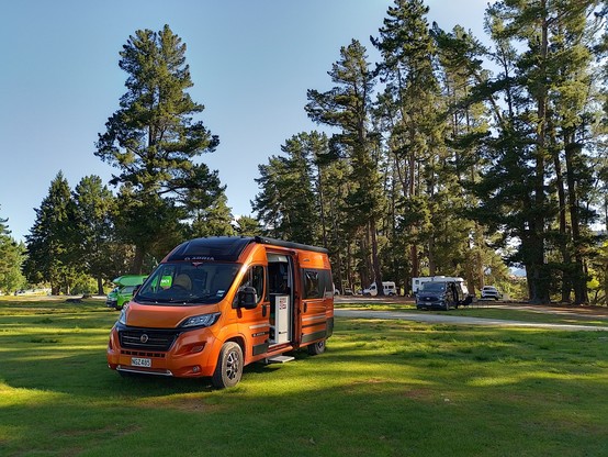 Our park up at the Albert Town Campground. $20 per night and a cyclable distance into Wanaka.